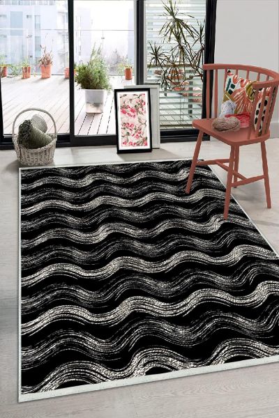 Birkilim Yıkanabilir Dekoratif Halı İpeksi Kaymaz Taban | MLN-IP-HS-309