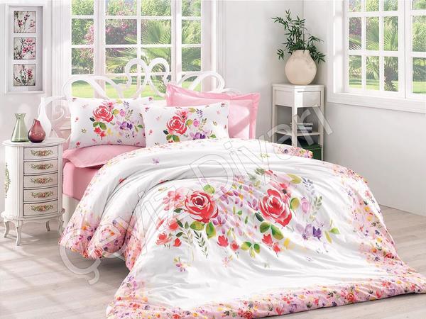 Cotton Box Ranforce Nevresim Takımı Helya Pudra Çift Kişilik | Cotton Box