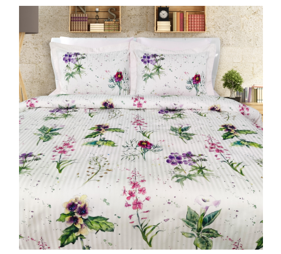 الساتان ثلاثي الأبعاد المتميز | طقم غطاء لحاف مزدوج | وطي