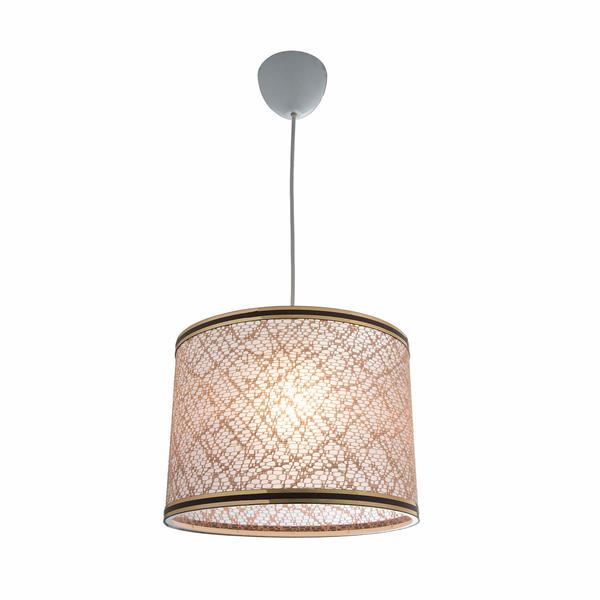 28Lik Stoff Anhänger Hoop Mesh Cream