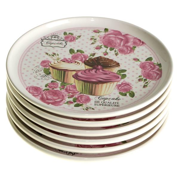 Flora Cupcake 6 Parça Tabak Takımı