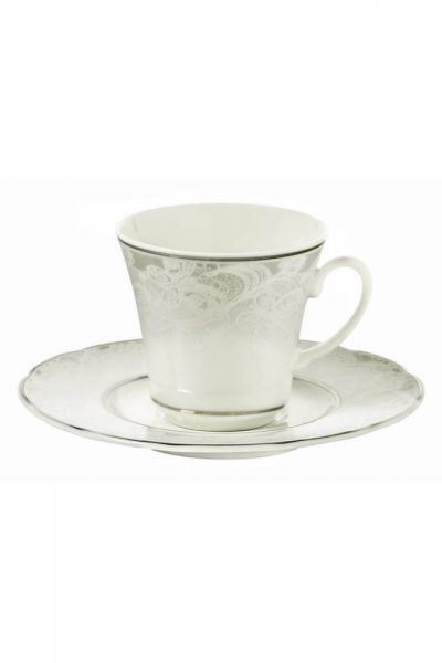 Kütahya Porselen Bone Olympos 9287 Desen Çay Fincan Takımı