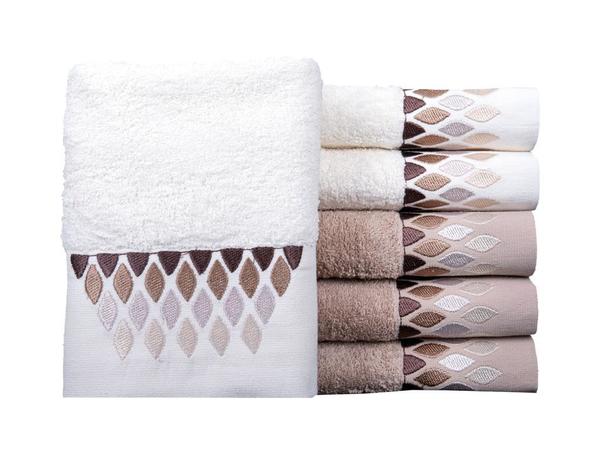 6 Lı Neptün El Yüz Havlu Takımı Krem Kahve