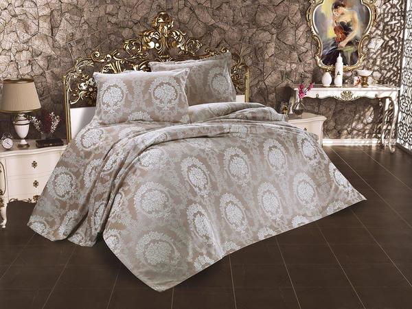 Parure de lit double Isabella Cappucino