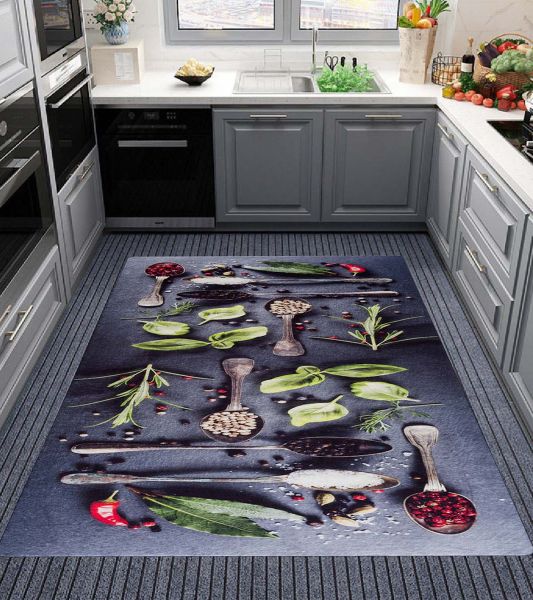 Birkilim Yıkanabilir İpeksi Kaymaz Taban Mutfak Halısı | MLN-IP-SD-510