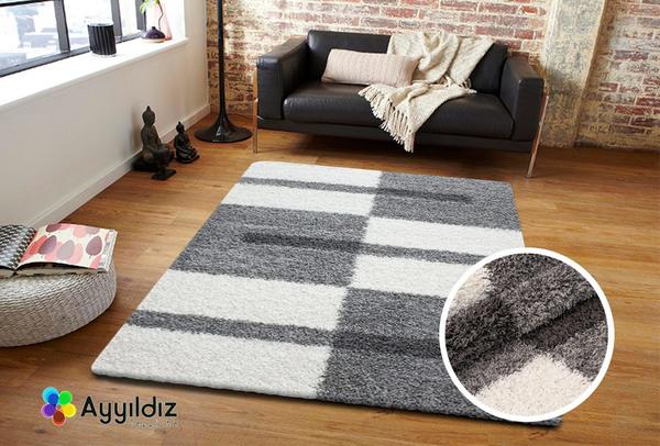 Ayyildiz Gala Shaggy Halı 100% PP Shaggy 30mm 2100gr | Açık Gri | 2505LightGrey