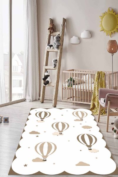 Birkilim Yıkanabilir İpeksi Kaymaz Taban Çocuk Odası Halısı | MLN-IP-HT-1122