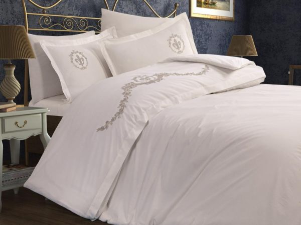 Dowry Land Everest Double Duvet Cover Set Cream