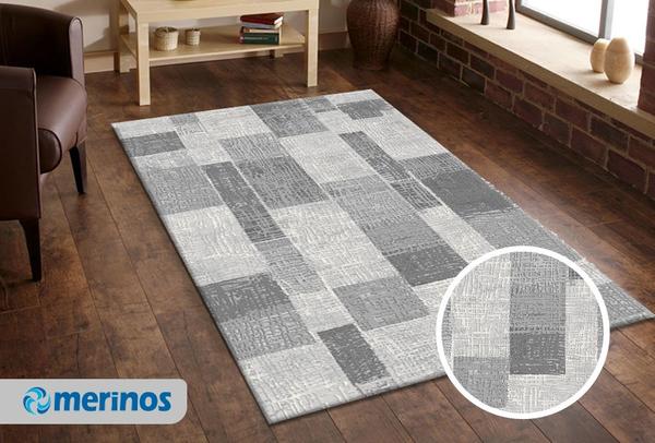 Merinos Terapy Yamalı Halı | Gri | 19124-995-Grey