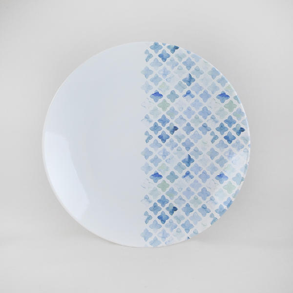 Rain Service Plate 26 Cm 6 Pieces - 19612-19613 | Keramika