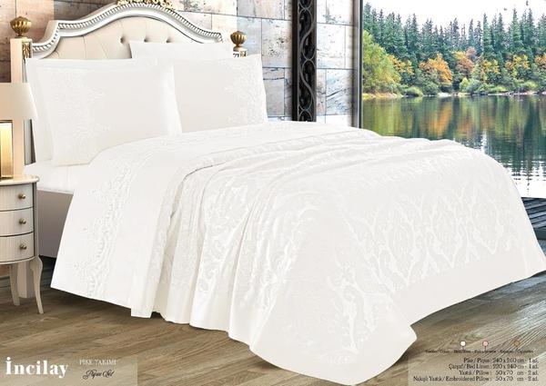 Trend Home Collection İncilay Pike Takımı | 6 Parça | Beyaz