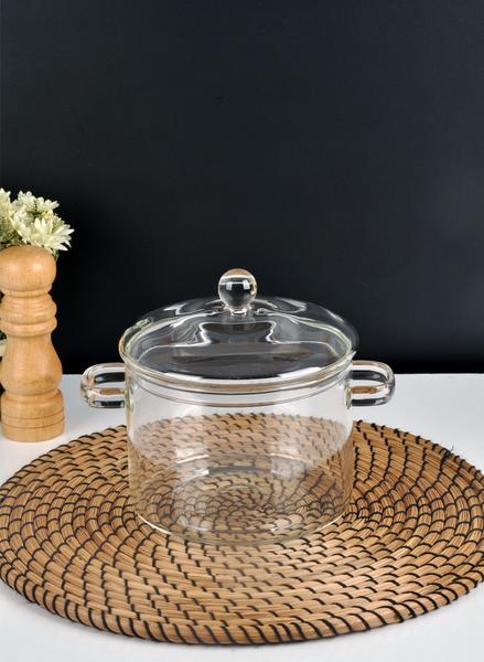 Pot en verre résistant au feu Bayev 2000 ml - 400772