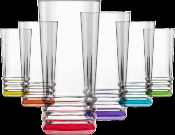 LAV Coral Elegan 6 Parça Renkli Su Bardağı Seti | 335ml