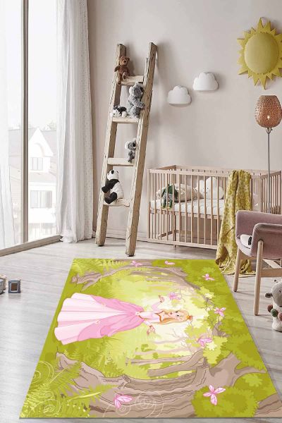 Birkilim Yıkanabilir İpeksi Kaymaz Taban Çocuk Odası Halısı | MLN-IP-HT-1186