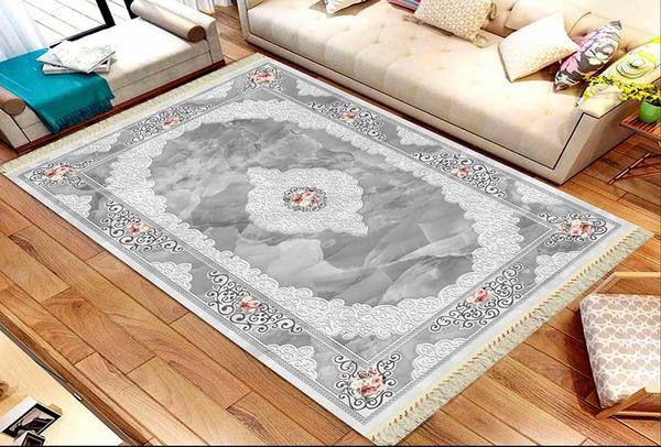 Roland 5'li Yıkanabilir Halı Seti | Gri | roland-3333-grey