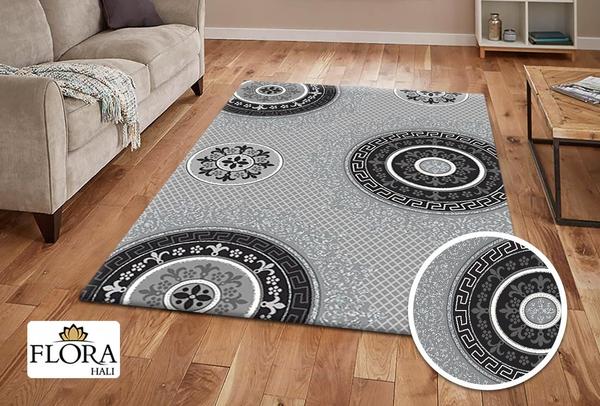 Flora Eleysa Collection Halı | Gri | F-4030A-Grey-L.Grey