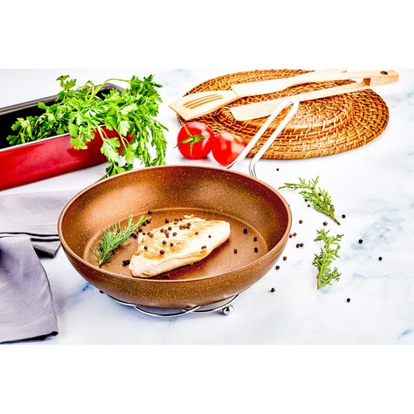 Öz Life | Sina Gold Granit Tava 28 cm