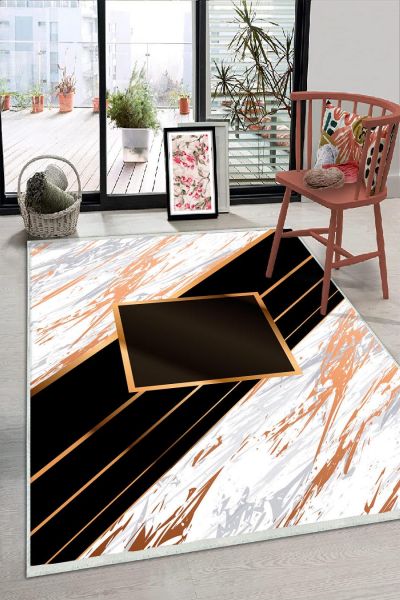 Birkilim Yıkanabilir Dekoratif Halı İpeksi Kaymaz Taban | MLN-IP-HS-270