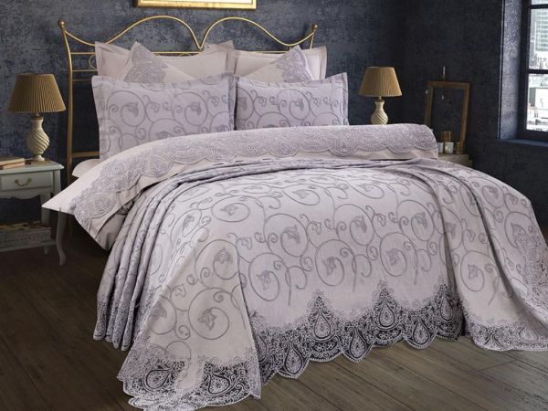 Çeyiz Diyarı Deren 10 Parça Çeyiz Seti Gri