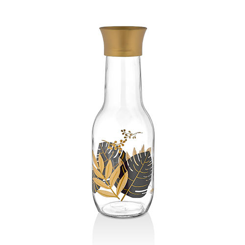 Bayev HN-1749 Bouteille d'eau à motif feuille d'or