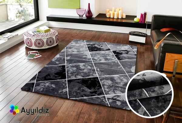 Ayyıldız Miami Halı 100% PP Heatset 12mm 2300gr | Siyah | 6580Schwarz