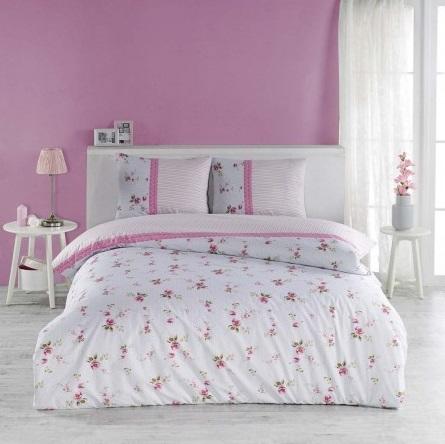Ensemble de housse de couette simple Minteks Daily Ranforce-Cındy