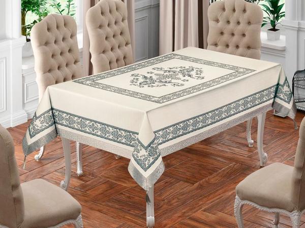 Nappe Imprimée Rectangle Suna Gris