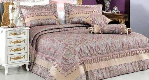 Vinaldi Ravel Yatak Örtüsü Pudra | Vinaldi