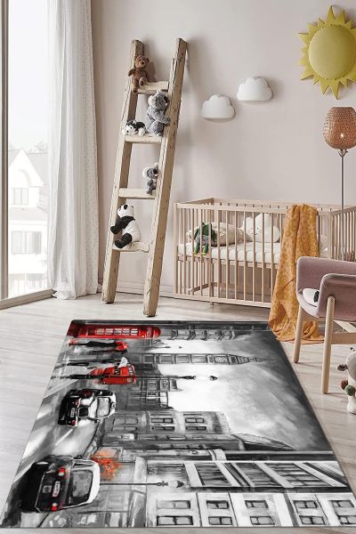 Birkilim Yıkanabilir Dekoratif Halı İpeksi Kaymaz Taban | MLN-IP-HP-764