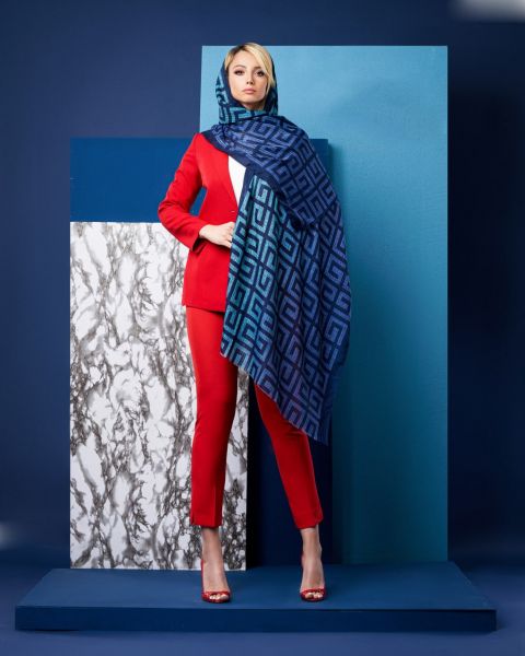 Dekonaz | Desenli Modern Tasarımlı Bayan Eşarp | DKNZ-31361