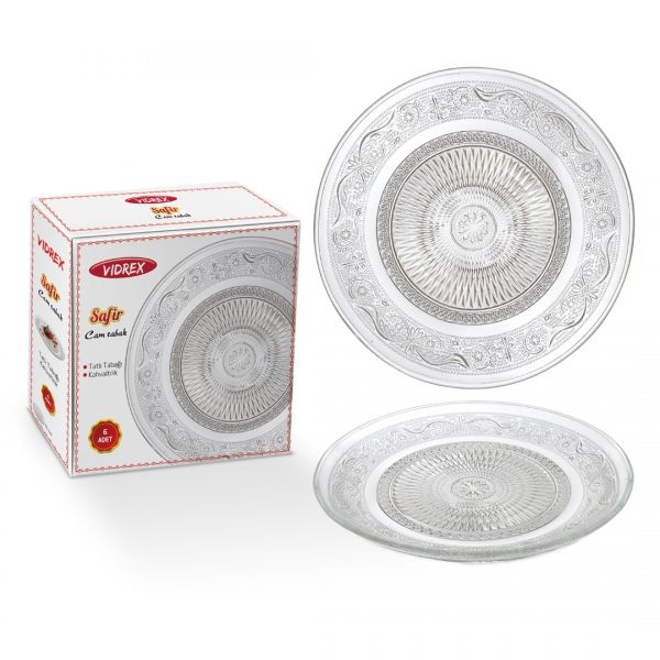 KN-6 / CB SAFIR 6LI ASSIETTE EN VERRE 15 CM | IPEK-50977