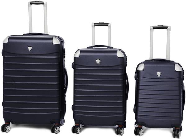 Hoffmanns ABS 3'lü Bavul Seti | Koyu Mavi | 73440