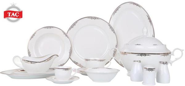 Taç Troya Odesa 85 Parça Porselen Yemek Takımı | 12 Kişilik | TAC-2039