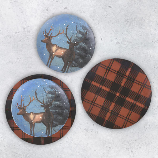 طقم كيك وينتر ديرز 4 قطع 2 شخص - 18512-18511 | كيراميكا