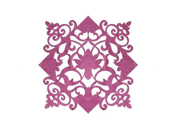 Ensemble de salon en velours Zambak 5 pièces Fuchsia