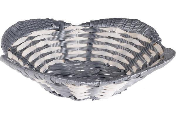 Dekonaz XL Ekmek Sepeti Gümüşbeyaz 34cm