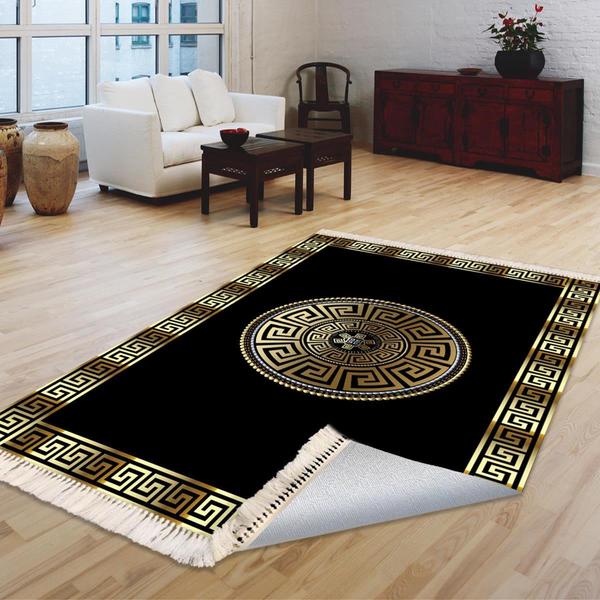Milano Yıkanabilir Dekoratif Halı Kaymaz Taban | 8mm | Siyah | MLN-HK022-1