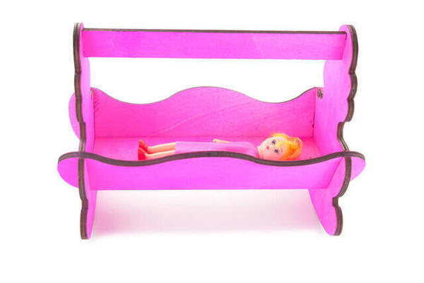 Oyuncak Beşik Pembe Renk Büyük Boy