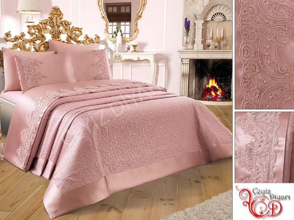 Französisches geschnürtes Diana Pique Set Pulver