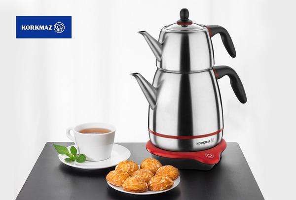 Korkmaz Gusto Elektrikli Çay Makinesi Semaver | A336 |
