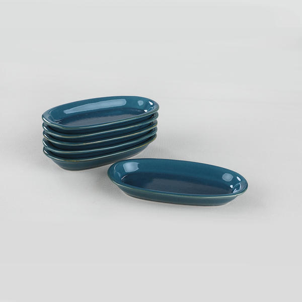 Safir Hitit Boat Plate 6 Pieces 16 Cm | Keramika