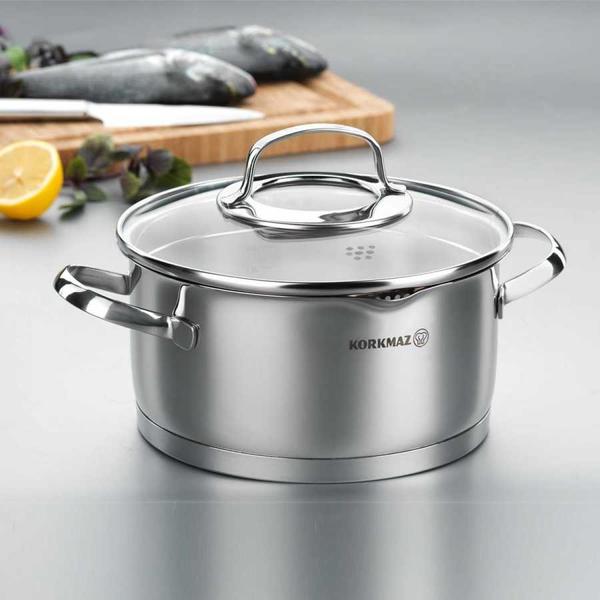 Korkmaz Steama Tencere | 16 cm | İndüksiyonlu | A1990