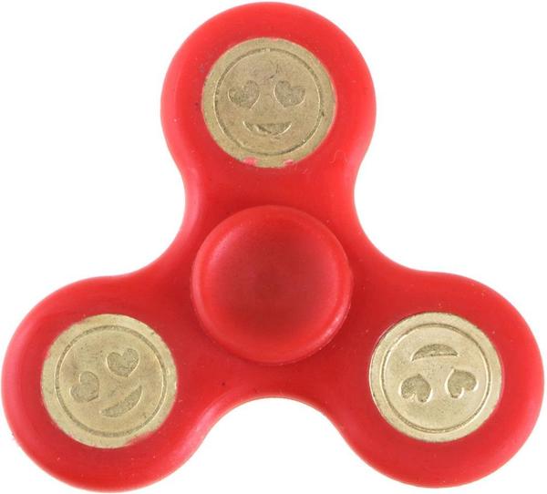 Smiley Metal Ağırlıklı Stres Çarkı Altın Rengi 70 mm | bedibuy