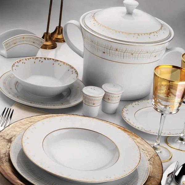 Kütahya Porselen İris 87 Parça Yemek Takımı | Yuvarlak | 12 Kişilik | 5305