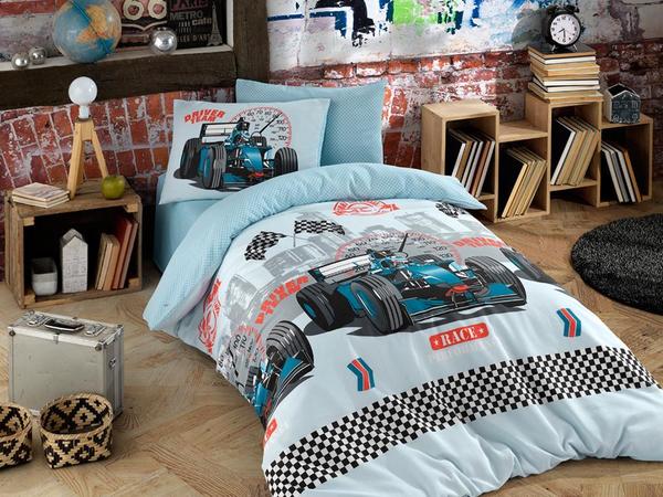 Formula Tek Kişilik Nevresim Takımı Mavi