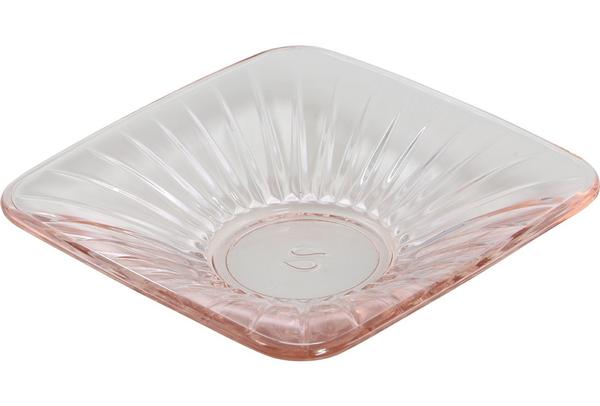 Paşabahçe Çay Tabağı Seti 6 Adet | Şeffaf Pembe | 54321-p