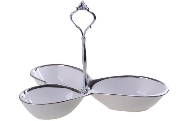 Bavary Dekoratif Porselen Servis 3 Bölmeli Fincan Kloe