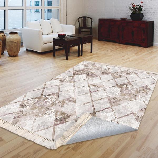 Milano Yıkanabilir Dekoratif Halı Kaymaz Taban | 8mm | MLN-DOT-HT202