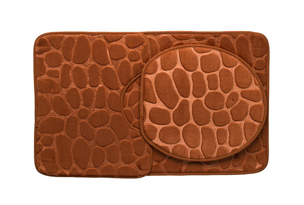 Dekonaz | 3'lü Paspas Seti | Açık Kahverengi | Gp-0090