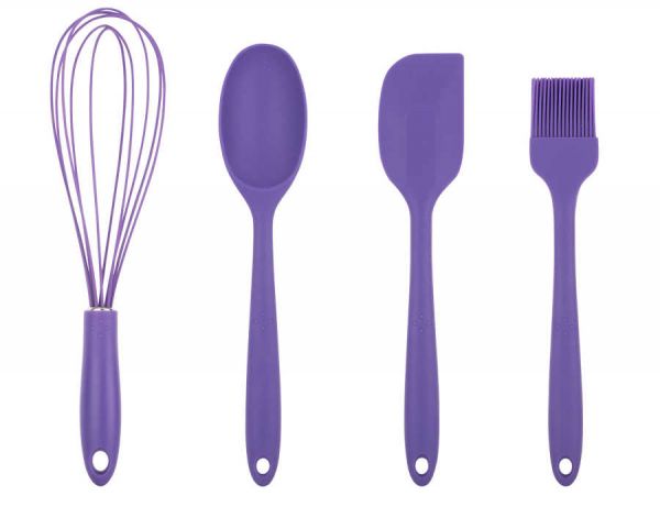 Tantitoni | Silikon Mor 4'lü Büyük Hazırlık Seti